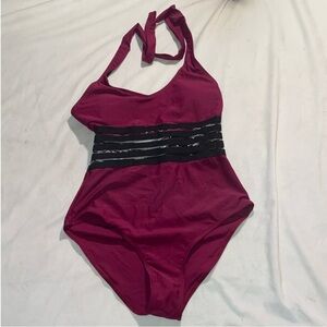 BURGUNDY MONOKINI SMALL